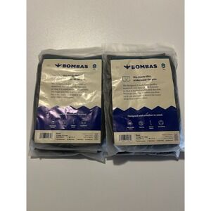 Lot of 4 Bombas Boxer Briefs Black Cotton Men's Underwear XL/XXL 38-45 New